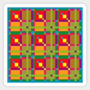 Squares pattern Magnet